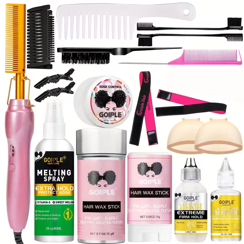 Hot Comb & Wig Installation Kit