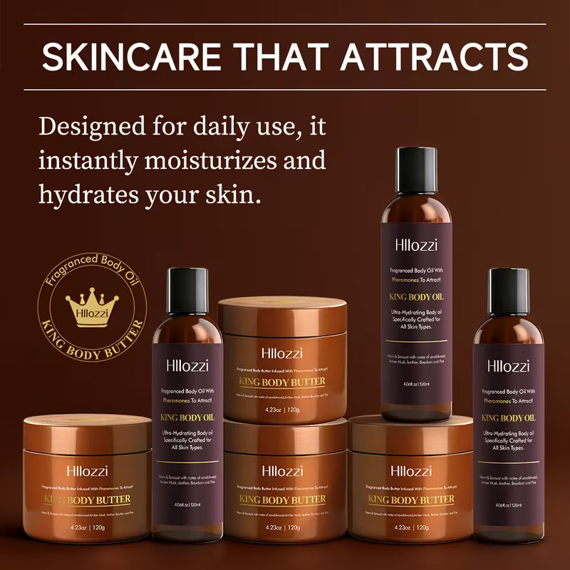 Hillozzi King Body Oil & Butter 2pc set