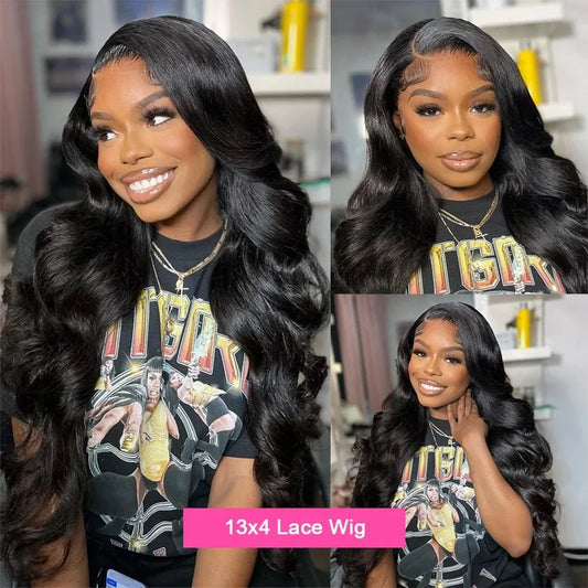 Body Wave Human Hair Wigs 13x6 Hd Lace Frontal Wig Natural Black Body Wave 13x4 Lace Front Wig Human Hair