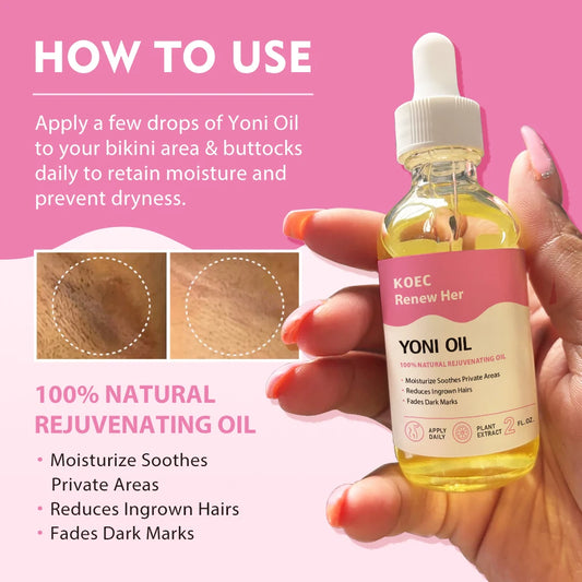 KOEC Renew Her Yoni Oil Skin- Nourishing, Moisturizing Formula for All Skin Type, suitable for all