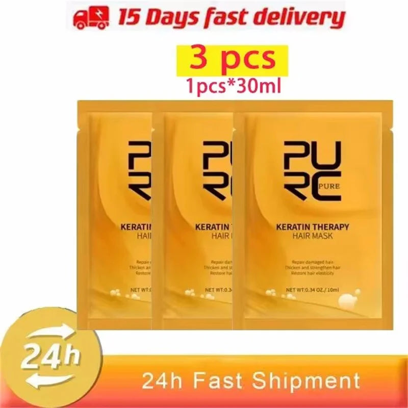 Collagen Keratin Hair Mask Dual Oil Control Moisturizer Conditioner Soft Smooth Frizz Damaged Repair Revitalize HairCare Product