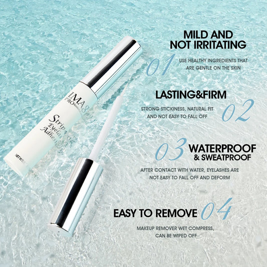 IMAGIC 5ml False Eyelash Extension Glue Waterproof Fast Dry Long Lasting Strong No Irritation Transparent Eyelash Primer Tools