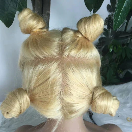 Bone Straight 613 honey blonde Hd full Lace Frontal Human Hair Wigs Brazilian 13x6 200 Density Wig cheap wigs on sale clearance