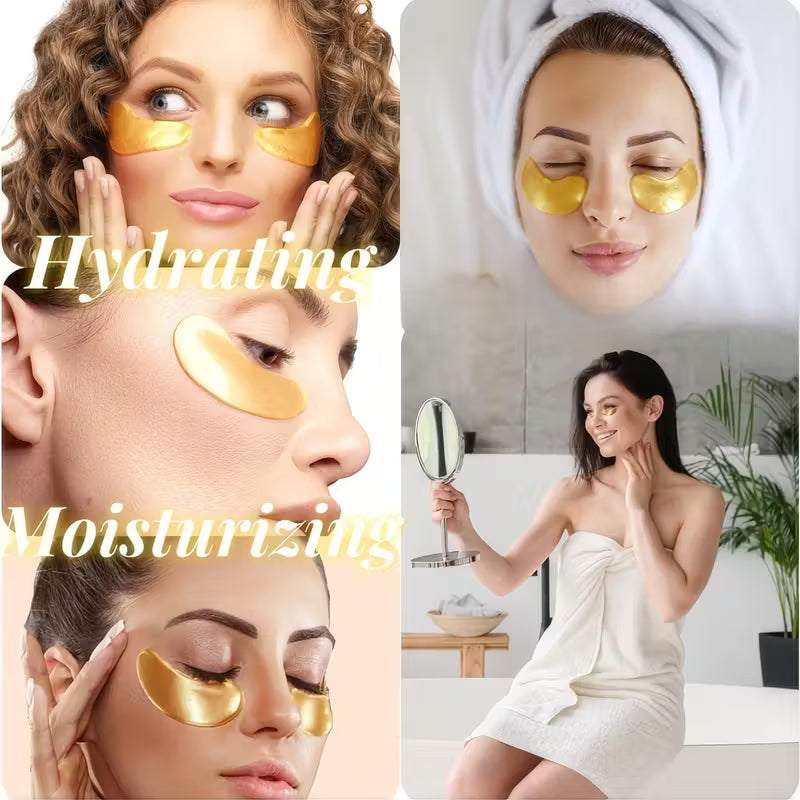 Golden Crystal Eye Mask with collagen 1 pair