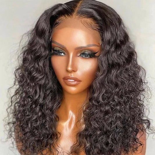 30 Inch Water Wave Lace Frontal Wig Human Hair Curly 13x6 13x4 HD Lace Front Wig Pre Plucked Deep Wave Human Hair Wigs For Women