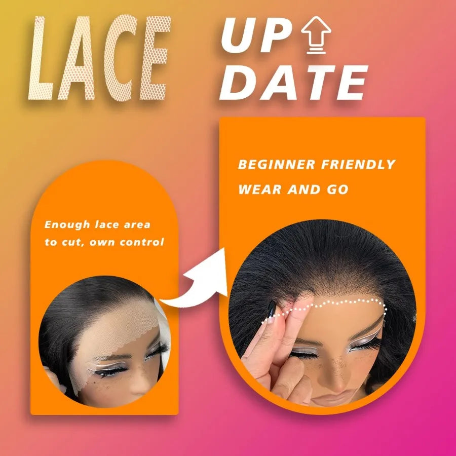 613 Wigs Long Straight Lace Front Wigs for Women with Glueless Design White Synthetic Hair PrePlucked HD Lace Front Wig 32 Inch