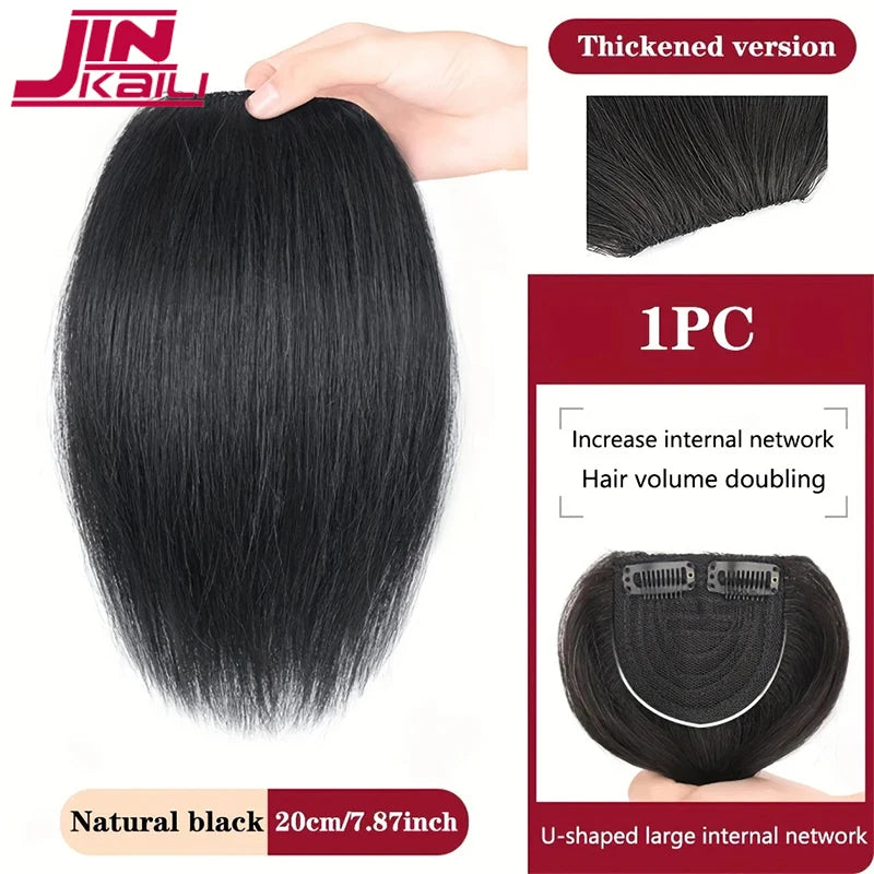 Synthetic Wig For Women Hair Top Replacement Patch Thickening Hair Volume Fluffy One Piece Hair Cushion Patch