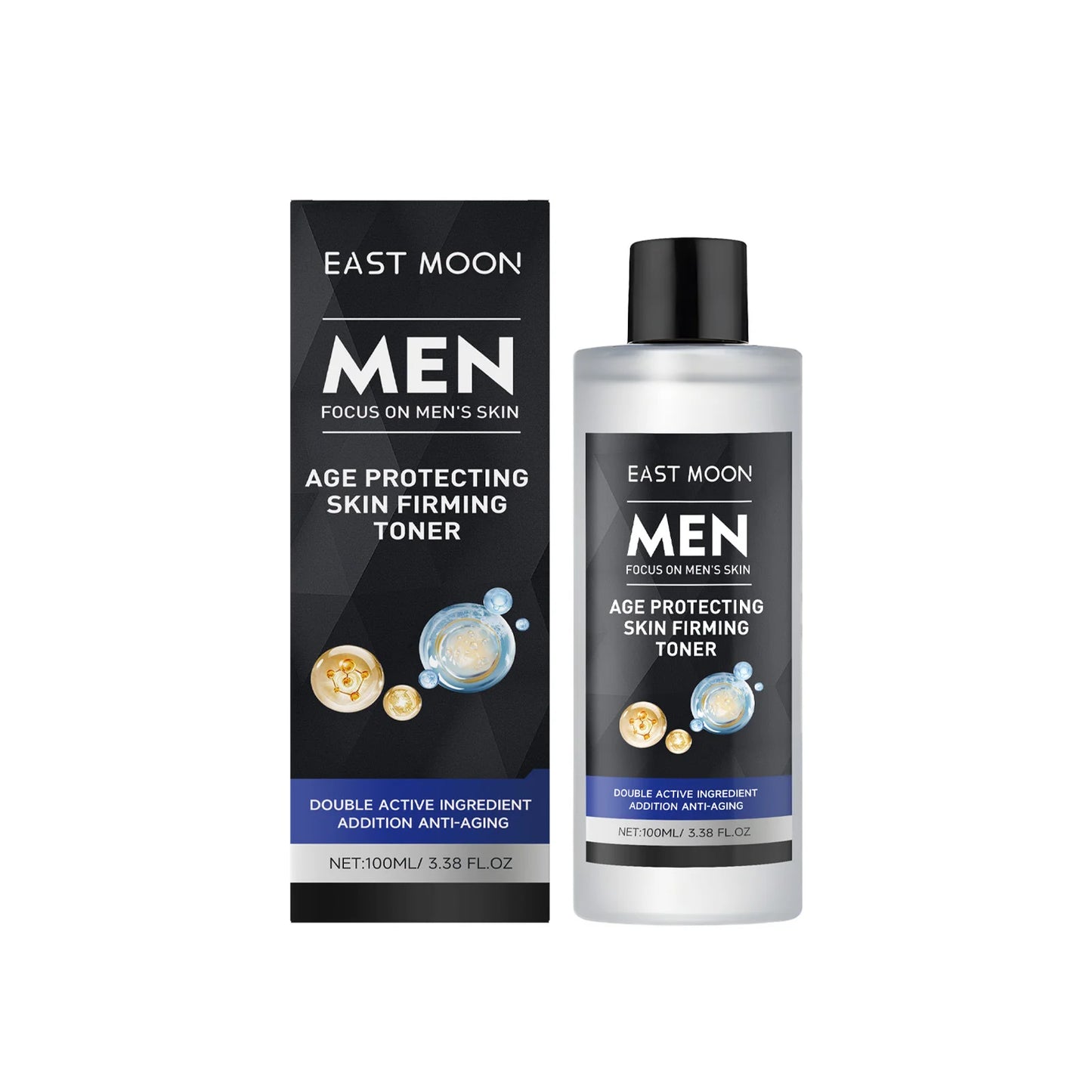 East Moon Hyaluronic Acid Facial Care Set Oil Control Skin Firming Increase Hydrate Deep Cleaning Face Moisturizer Cream for Men
