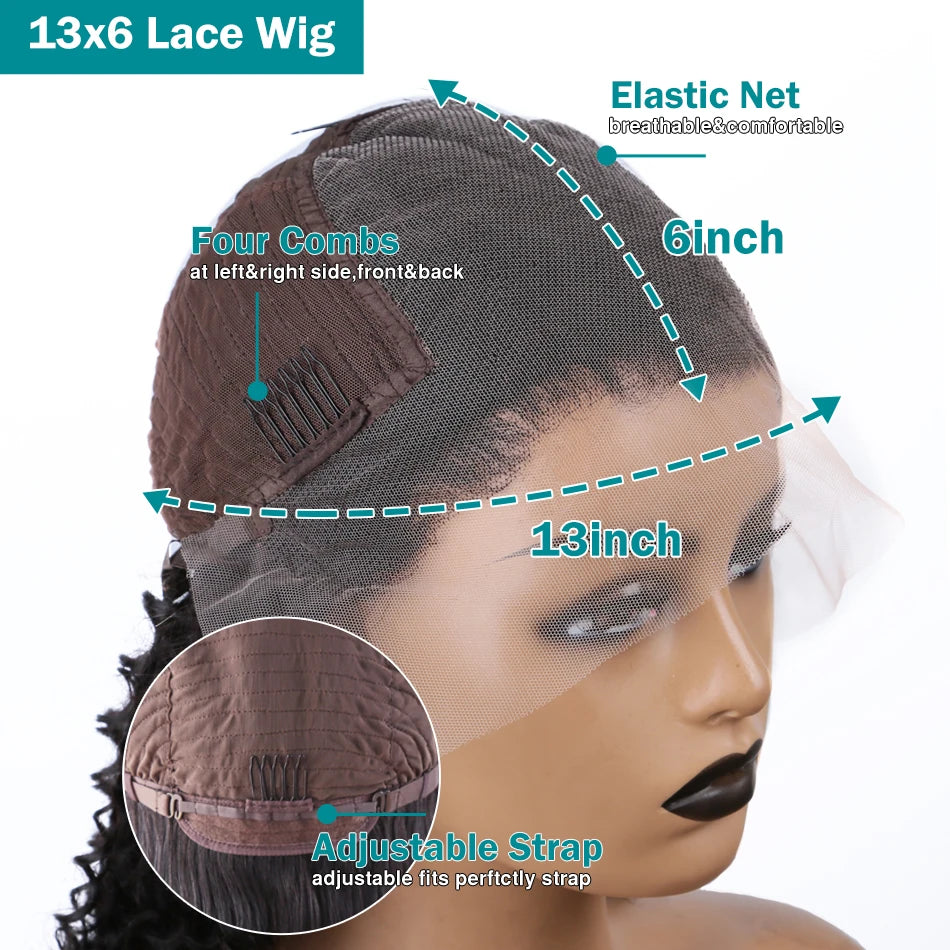 13x6 Body Wave Short Bob 13x4 Transparent Lace Front Human Hair Wigs 5x5 Pre Plucked Remy Lace Frontal Wig For Women