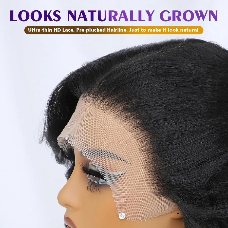 Felek Synthetic Ginger Curly Wig 13x6 Lace Front Wigs for Black and White Women Loose Wave HD Transparent Lace Frontal Wigs Pre