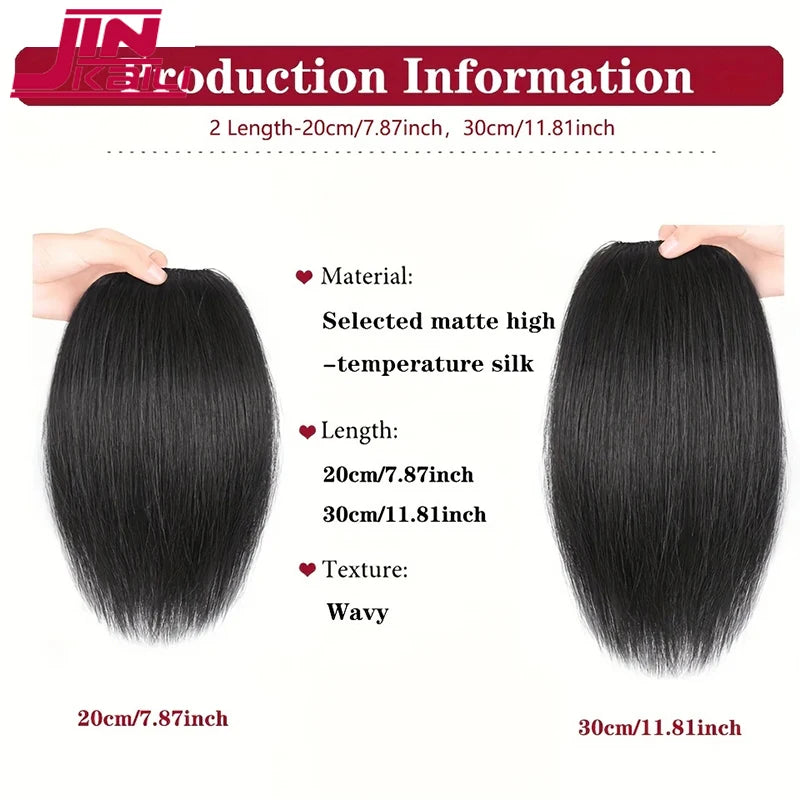 Synthetic Wig For Women Hair Top Replacement Patch Thickening Hair Volume Fluffy One Piece Hair Cushion Patch