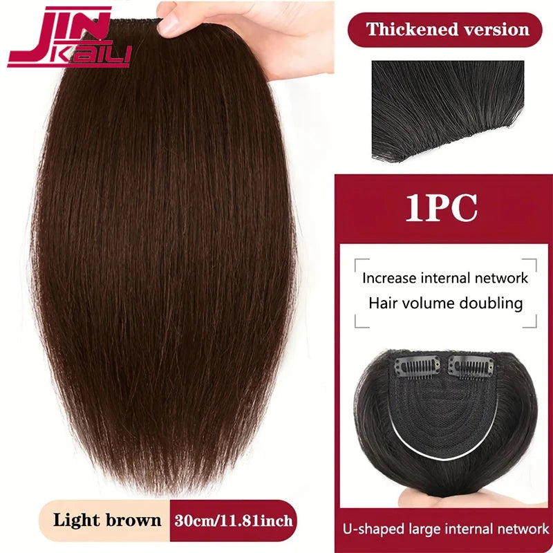 Synthetic Wig For Women Hair Top Replacement Patch Thickening Hair Volume Fluffy One Piece Hair Cushion Patch