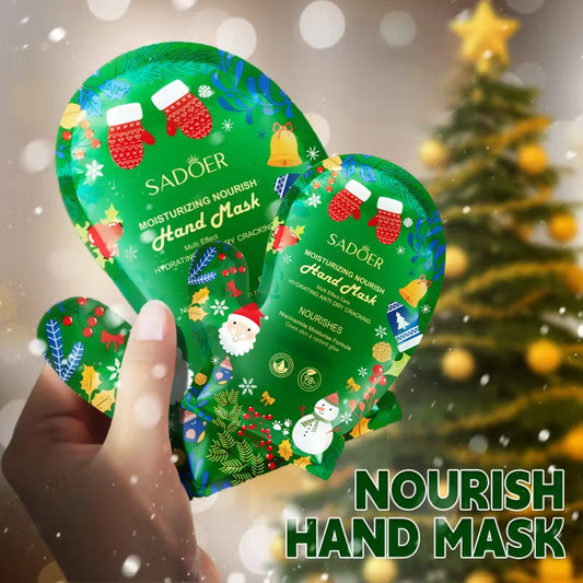 Christmas Hand Mask, Foot Mask & Face Mask Set 3pc set