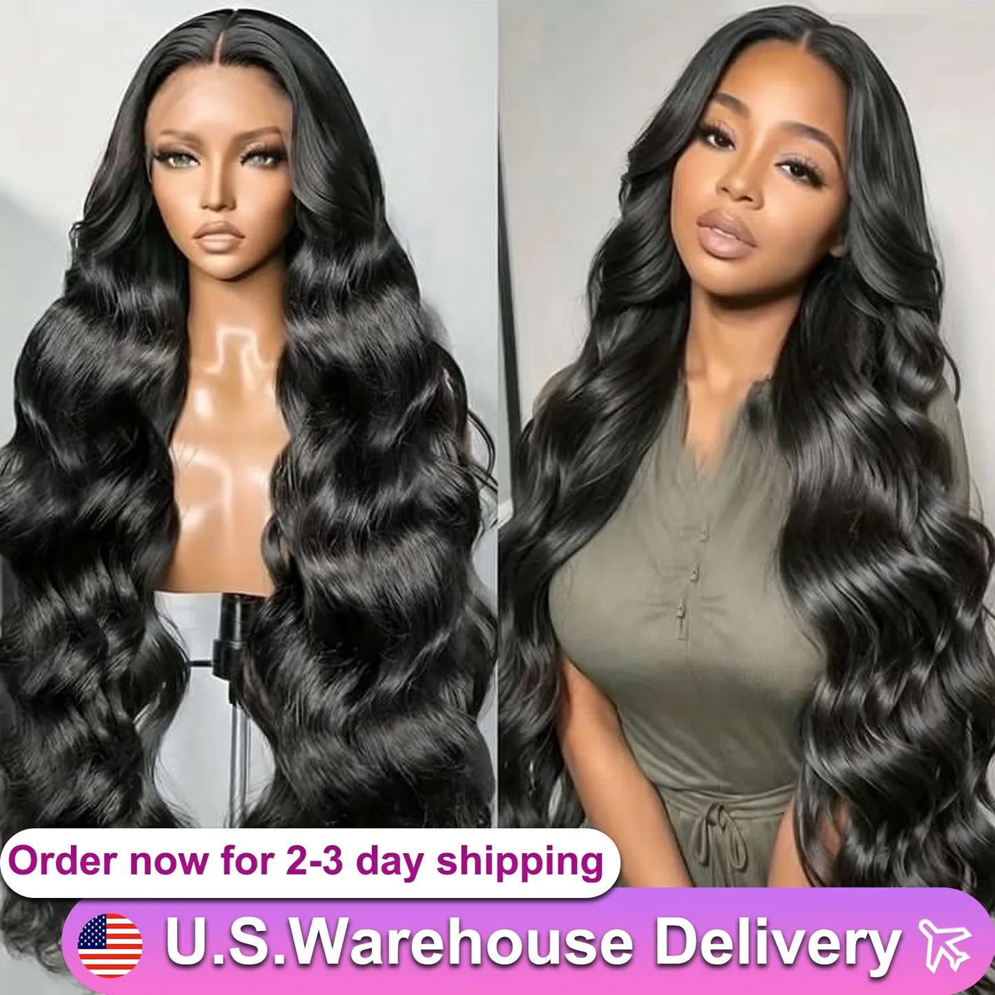 Body Wave 13x6 HD Transparent Lace Frontal Natural Color Brazilian Human Hair Wig For Black Women