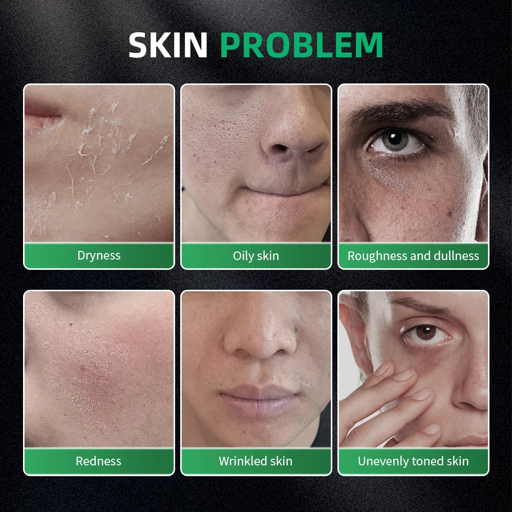 Men Skin Care Kit Deep Cleaning Face Wash Oil Control Hydrating Moisturizer Firming Facial Skin Treatment Cosmetics Set