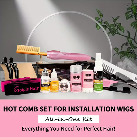 Hot Comb & Wig Installation Kit
