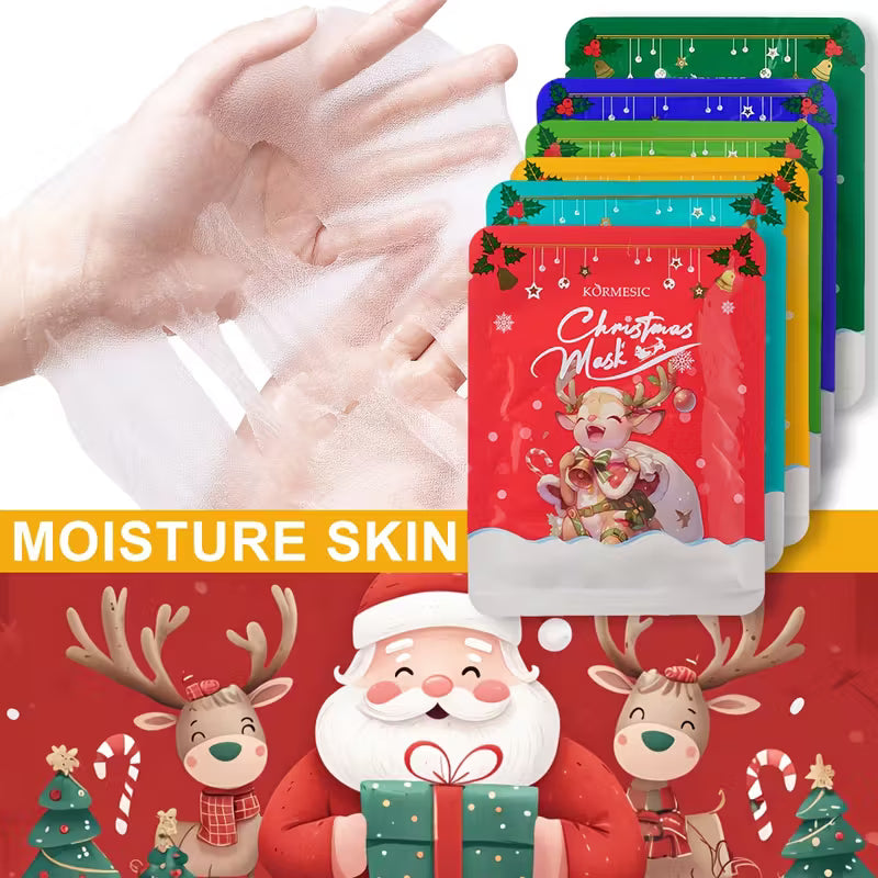 Christmas Hand Mask, Foot Mask & Face Mask Set 3pc set