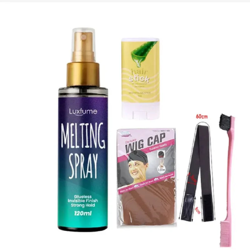 Lace Tint spray 100ml Melting Spray wig kit melting spray for lace wig invisible melting spray lace wig glue Hair Care product