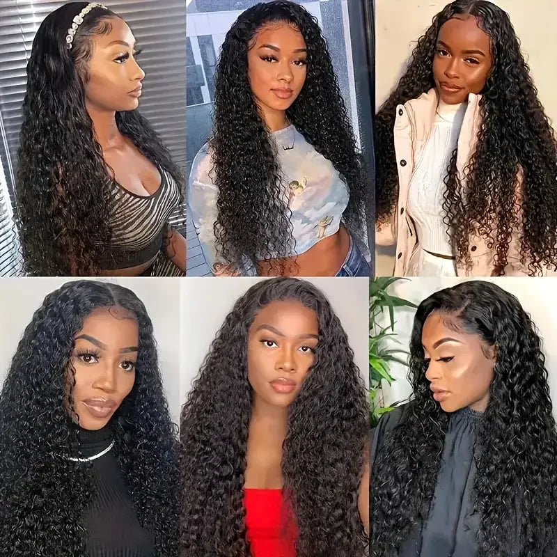 30 Inch Water Wave Lace Frontal Wig Human Hair Curly 13x6 13x4 HD Lace Front Wig Pre Plucked Deep Wave Human Hair Wigs For Women