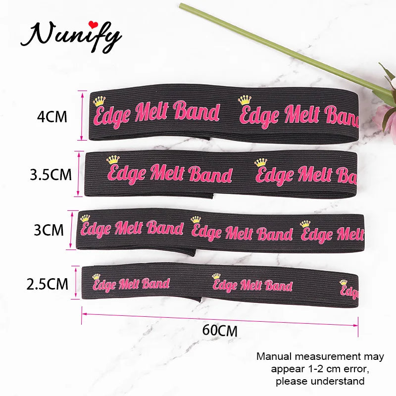 Nunify Hair Edge Band Elastic Band For Wigs To Lay Edges Wig Lace Band Elastic Edge Laying Band Melt Belt For Hair With