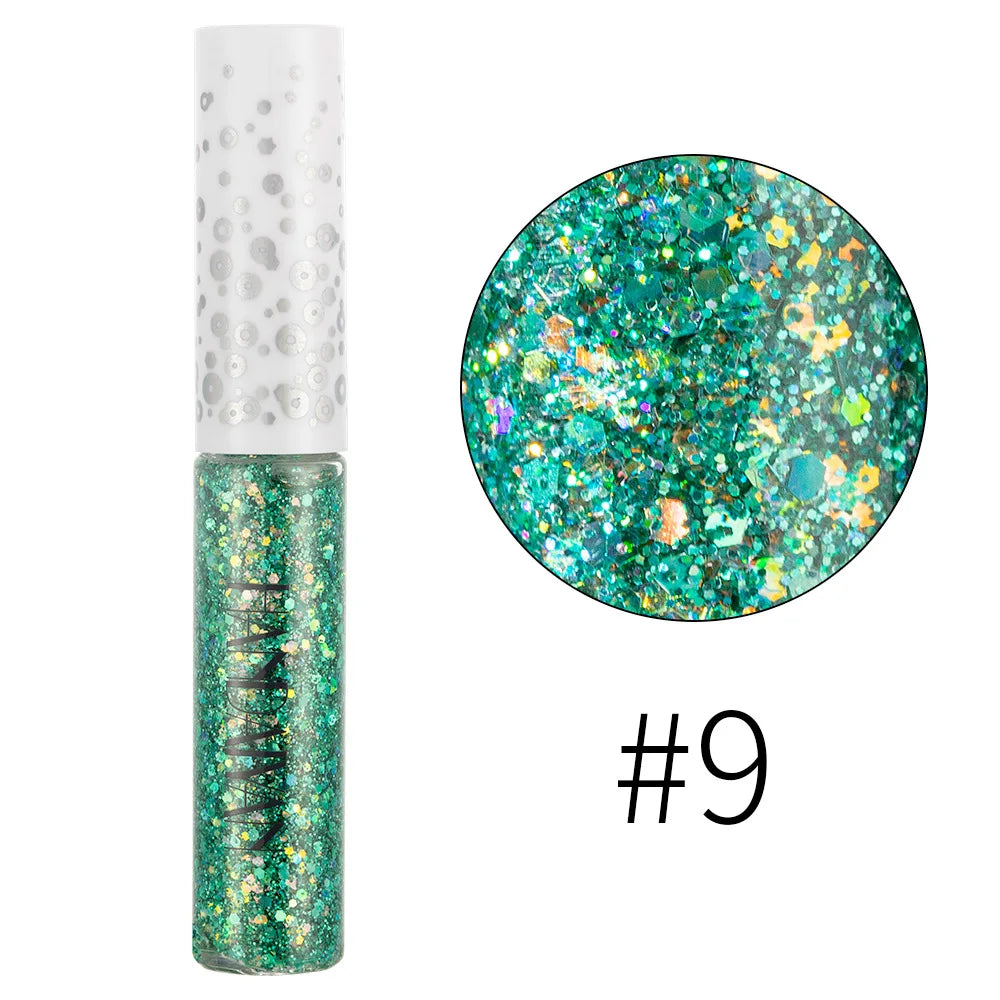 New 12 Colors Diamond Glitter Liquid Eyeliner Durable Waterproof Makeup Shimmer And Shine Eye Pencil Makeup Beauty Tools