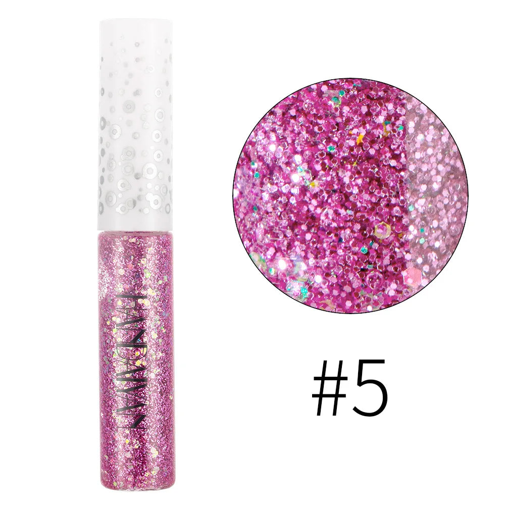New 12 Colors Diamond Glitter Liquid Eyeliner Durable Waterproof Makeup Shimmer And Shine Eye Pencil Makeup Beauty Tools