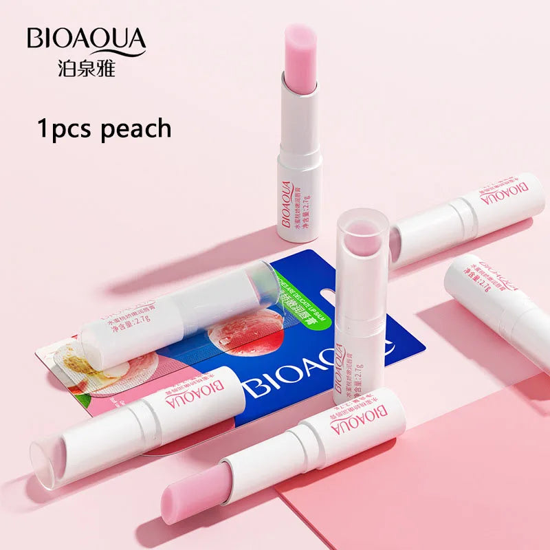 Aloe Strawberry Lip Balm Is Not Easy To Fade Lipstick Peach Moisturizing Moisturizing Lasting Color and Moisturizing Lip Balm