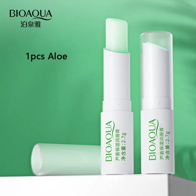 Aloe Strawberry Lip Balm Is Not Easy To Fade Lipstick Peach Moisturizing Moisturizing Lasting Color and Moisturizing Lip Balm