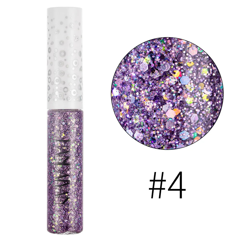 New 12 Colors Diamond Glitter Liquid Eyeliner Durable Waterproof Makeup Shimmer And Shine Eye Pencil Makeup Beauty Tools