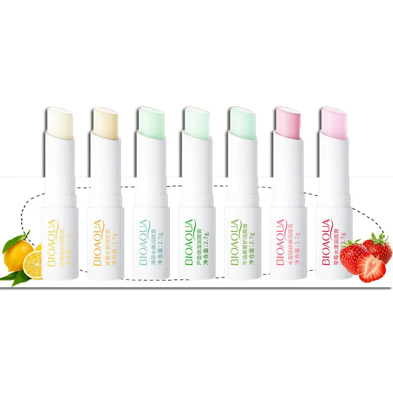 Aloe Strawberry Lip Balm Is Not Easy To Fade Lipstick Peach Moisturizing Moisturizing Lasting Color and Moisturizing Lip Balm