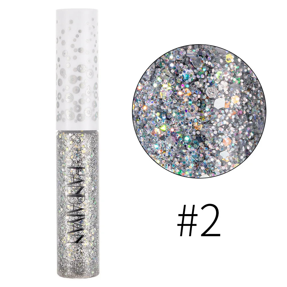 New 12 Colors Diamond Glitter Liquid Eyeliner Durable Waterproof Makeup Shimmer And Shine Eye Pencil Makeup Beauty Tools