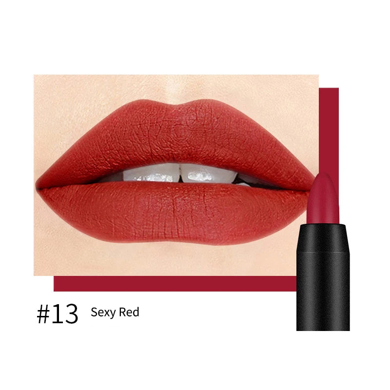 19 Colors Sexy Matte Lip Stick Lipliner Lip Liner Pencil Lasting Nude Rotatable Lipsliner Pen Set Beauty Makeup Tool Cosmetic