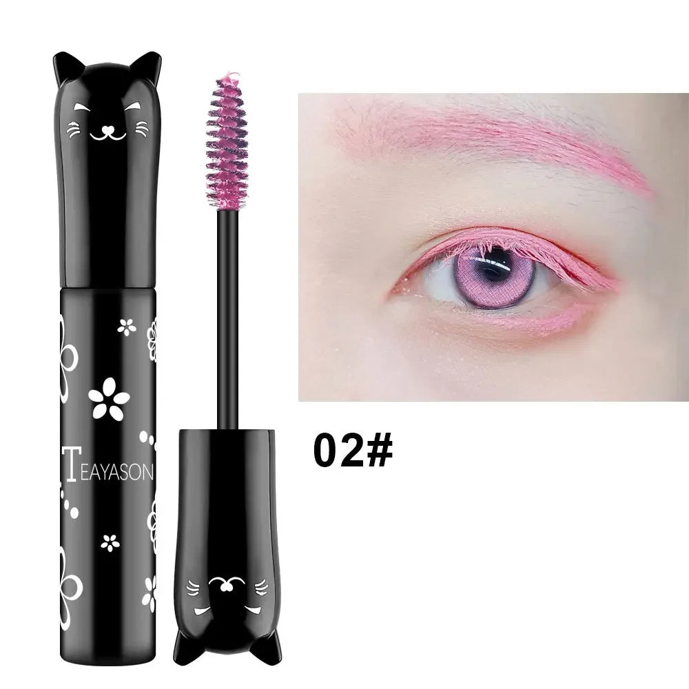 Multicolour Mascara Waterproof Fast Dry Eyelashes Curls Extension Make-Up Eyelashes Blue Pink Purple Black White Ink Mascara