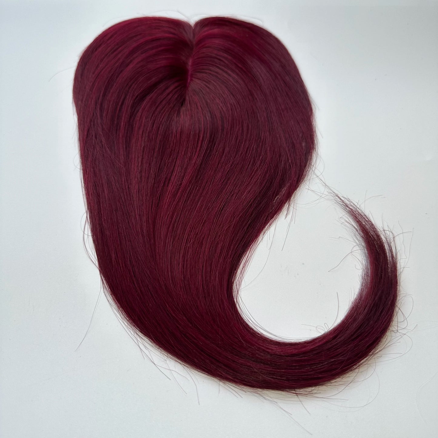 Human Hair Topper For Women Toppers With Bangs Clips In Hairpieces 100% Human Hair Wigs Natural Straight Hair Blonde Silk Base