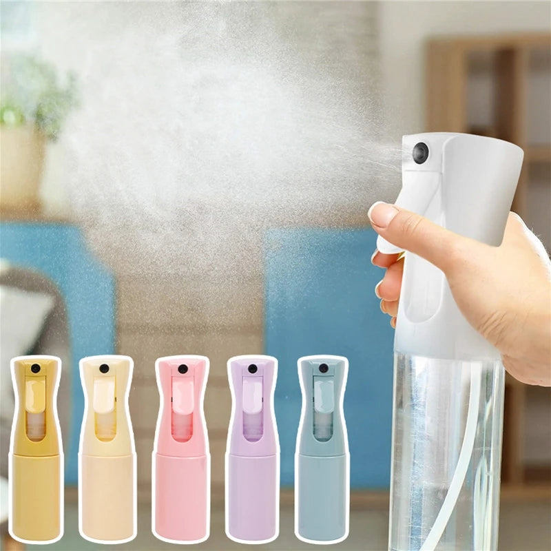 200/300ml Spray Bottle Garden Plant Water Can Refillable Continuous Mist Sprayer Plastic Hairdressing Salon Tool Candy Colors