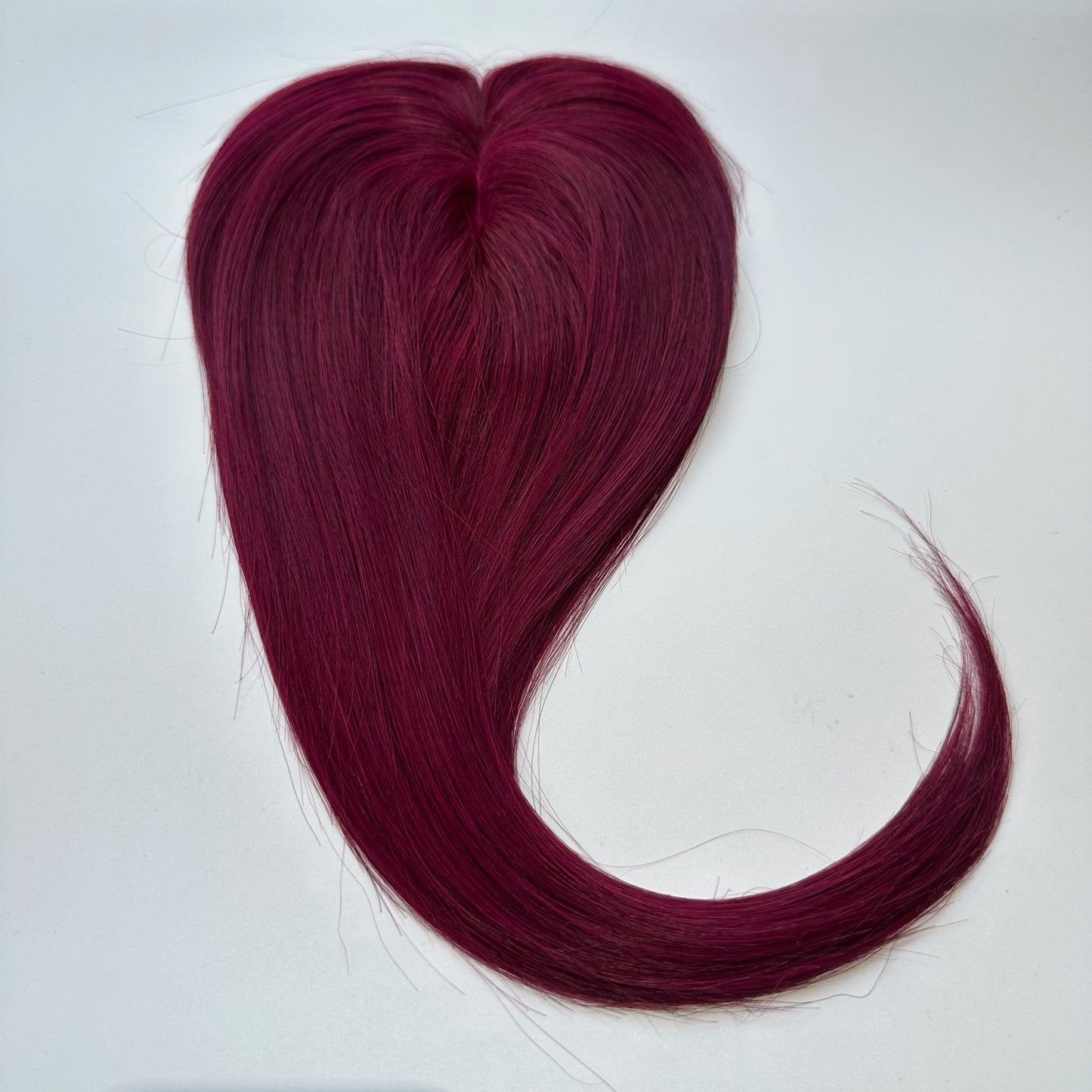 Human Hair Topper For Women Toppers With Bangs Clips In Hairpieces 100% Human Hair Wigs Natural Straight Hair Blonde Silk Base