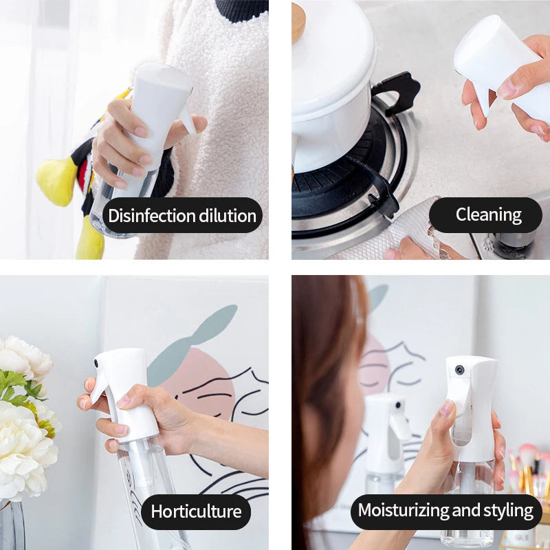 200/300ml Spray Bottle Garden Plant Water Can Refillable Continuous Mist Sprayer Plastic Hairdressing Salon Tool Candy Colors