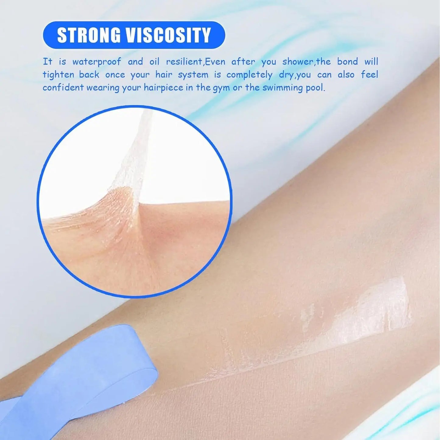 Super Lace Tape For Hair Extension/Toupee/Wigs Double Side Strong Lace Front Glue Wig Adhesive Hair Tape Hair Bonding Glue