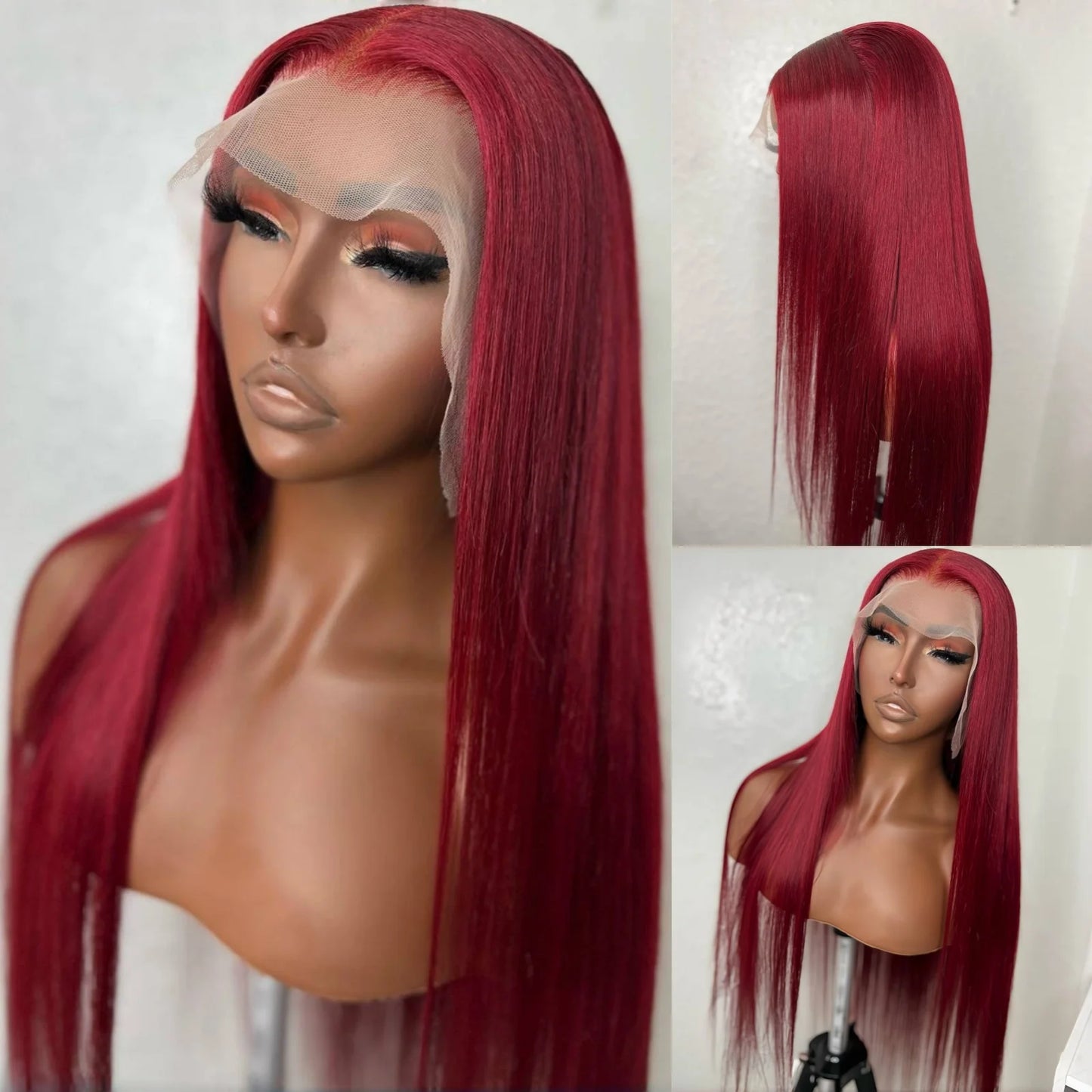 13X4 Dark Green Lace Front Wig Long Straight Synthetic Wig Long Green Colored Hair Lace Frontal Wigs for Women Heat Fiber