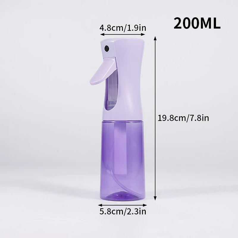 200/300ml Spray Bottle Garden Plant Water Can Refillable Continuous Mist Sprayer Plastic Hairdressing Salon Tool Candy Colors
