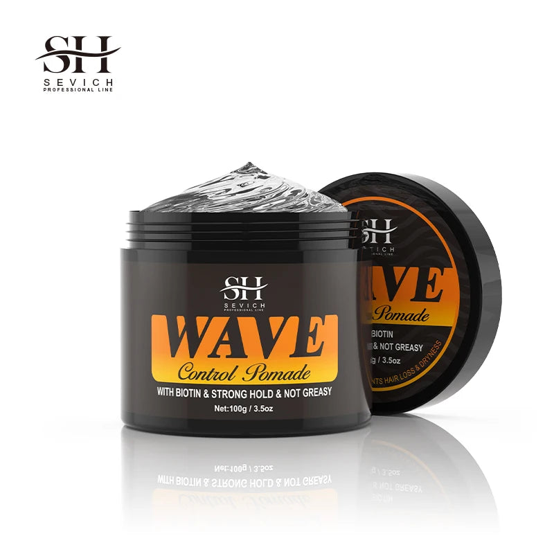 Curly Hair Cream Wave Kit for 360 Waves Hair Styling Pomade Oil Based Style Texture Wave Pomade Gel for Black Men African Braids