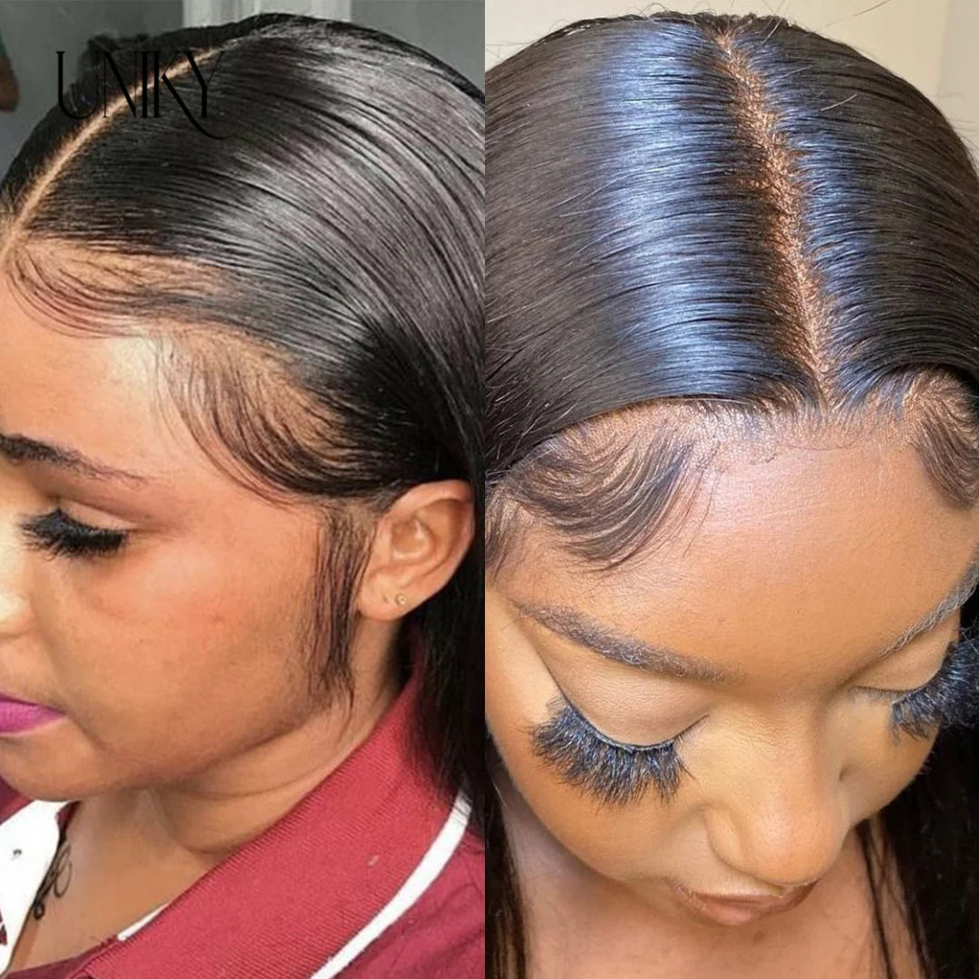 Full Lace Wigs Human Hair Pre Plucked Brazilian Remy Hair Wigs For Women Bone Straight Human Hair Wigs HD Transparent Lace Wigs