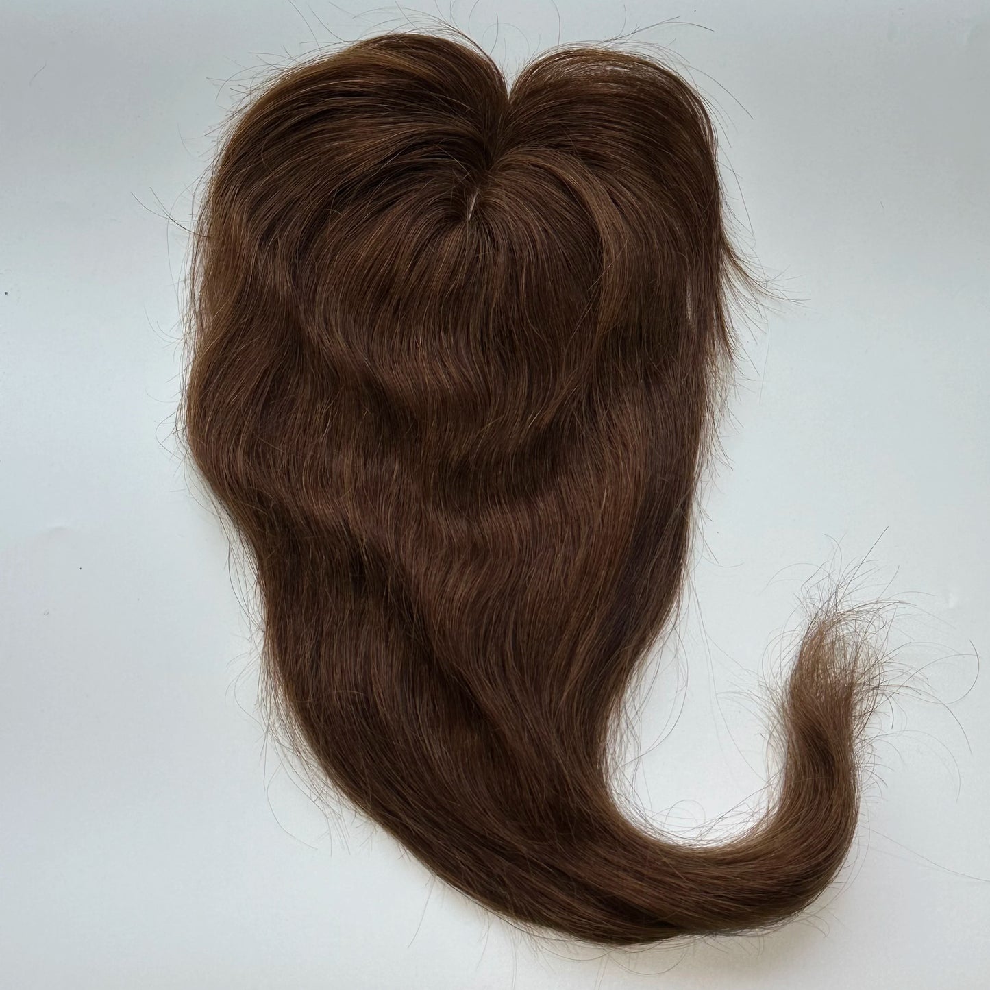 Human Hair Topper For Women Toppers With Bangs Clips In Hairpieces 100% Human Hair Wigs Natural Straight Hair Blonde Silk Base