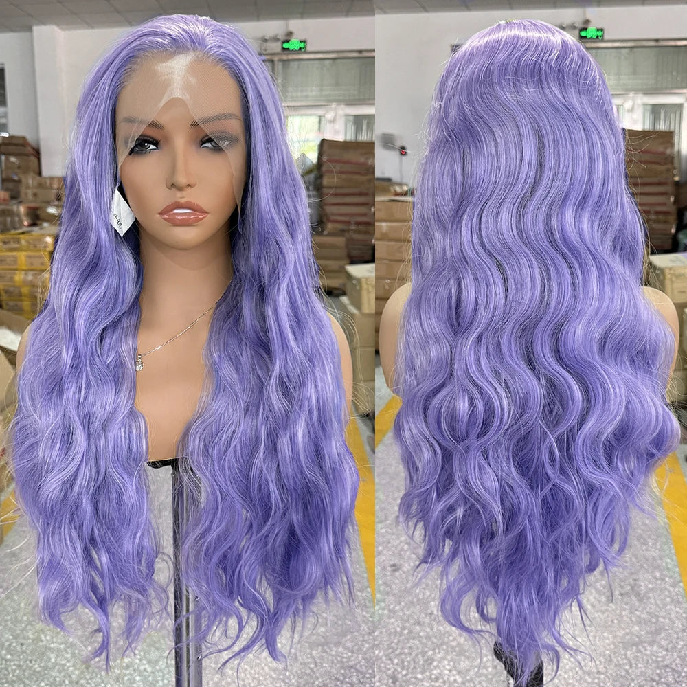 613 Mix Blonde Synthetic Lace Front Wig Long Body Wave Hair Lace Wigs For Women Ready To Wear Cosplay Blonde Wig Frontal Party