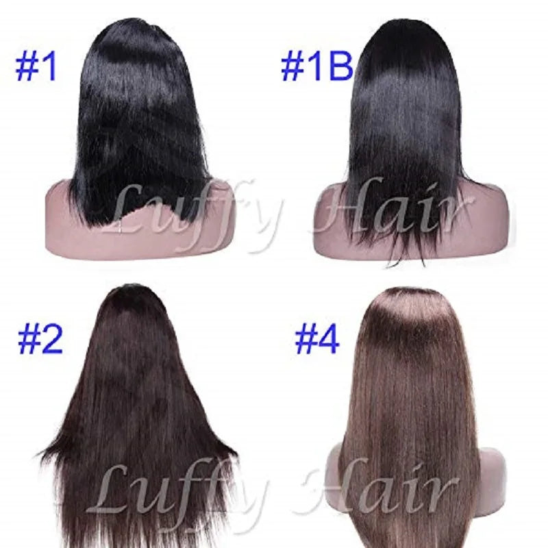 5x5 Silk Top Full Lace Human Hair Wig Silky Straight Peruvian Remy Hair Pre Plucked Silk Base Full Lace Wig With Baby Hair