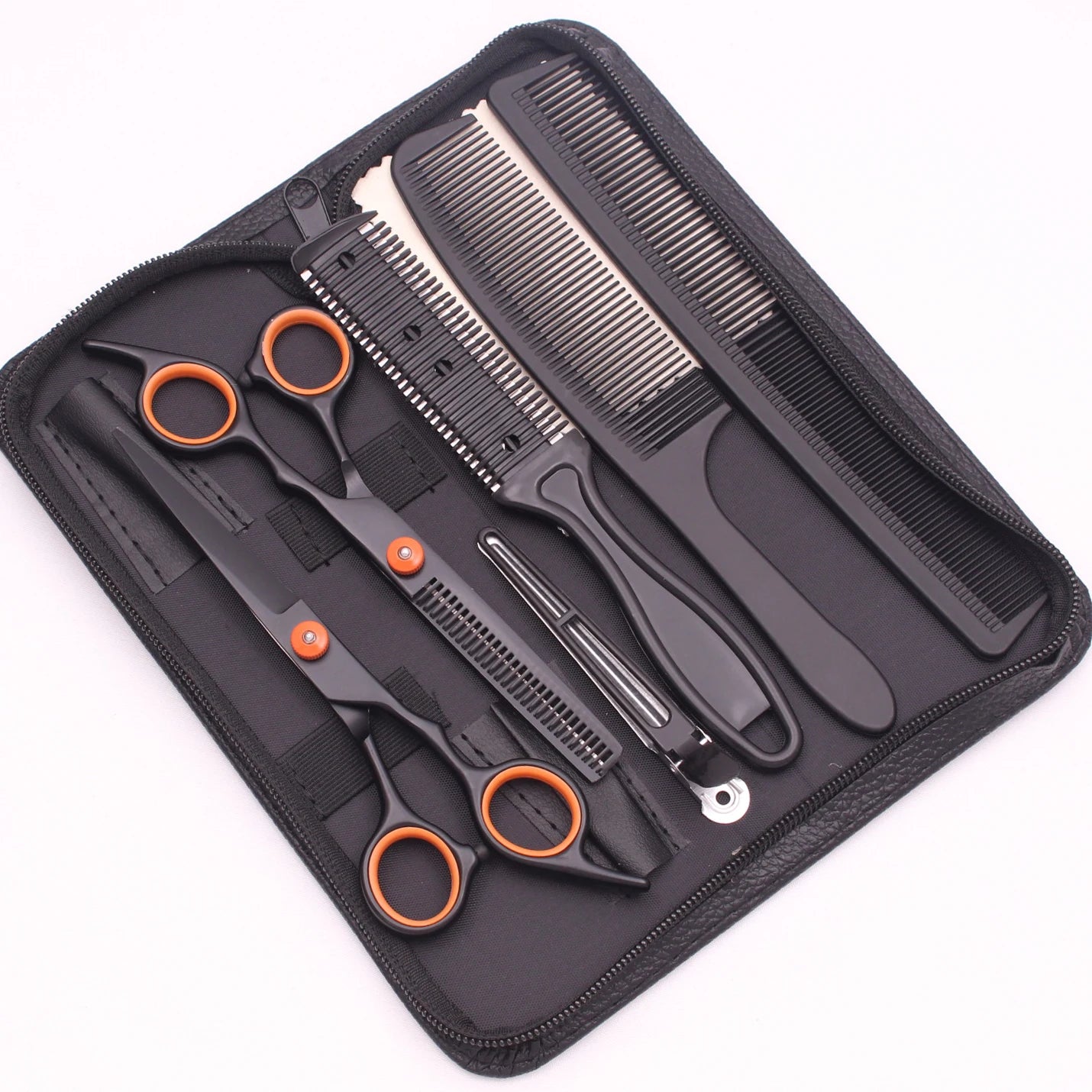 6.0'' Hair Scissors Professional Cutting Shears Thinning Hairdressing Haircut Comb Razors Sets Salon Barber & Home Dropshipping