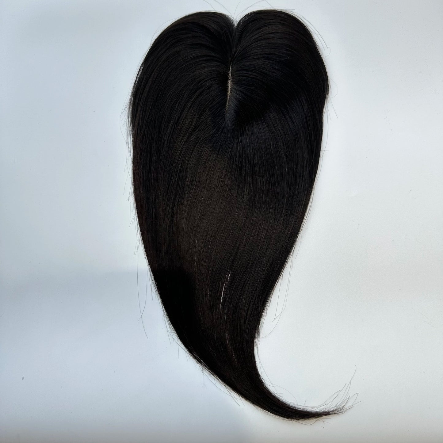 Human Hair Topper For Women Toppers With Bangs Clips In Hairpieces 100% Human Hair Wigs Natural Straight Hair Blonde Silk Base