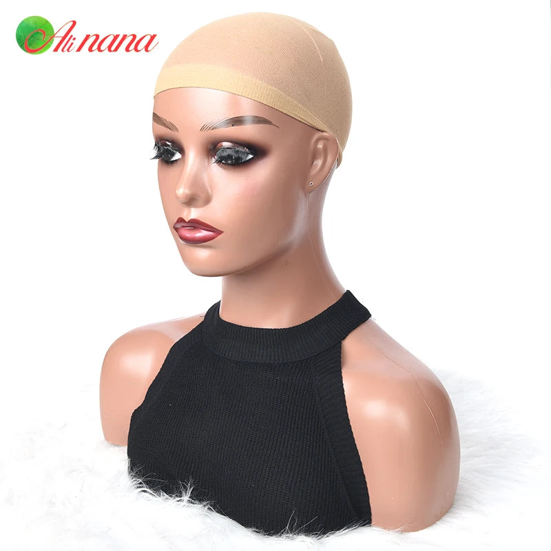 2 pcs/ Pack Wig Caps Hair Nets Weave Hairnets Wig Nets Stretch Mesh Caps Stocking Caps for Making Wigs Free Size Wig Accessories