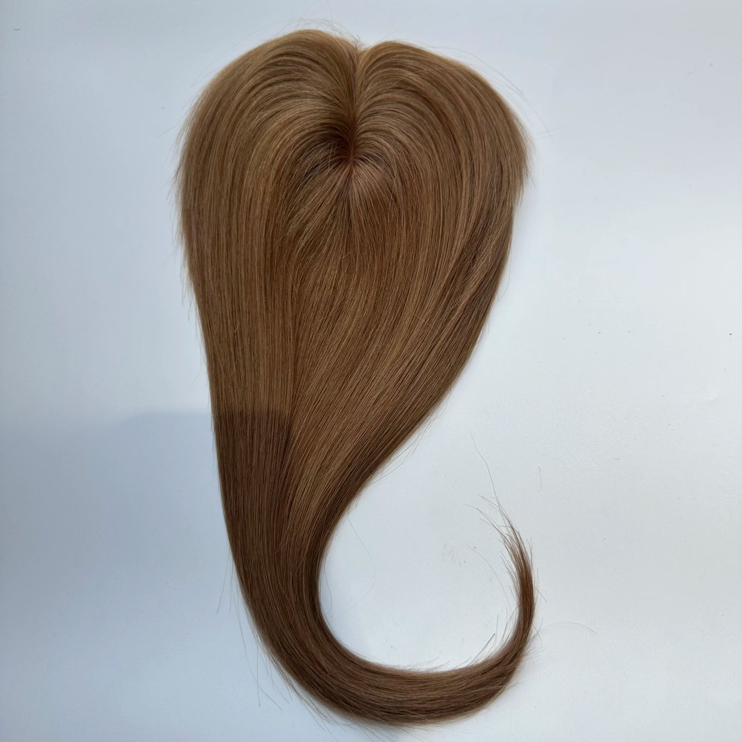 Human Hair Topper For Women Toppers With Bangs Clips In Hairpieces 100% Human Hair Wigs Natural Straight Hair Blonde Silk Base