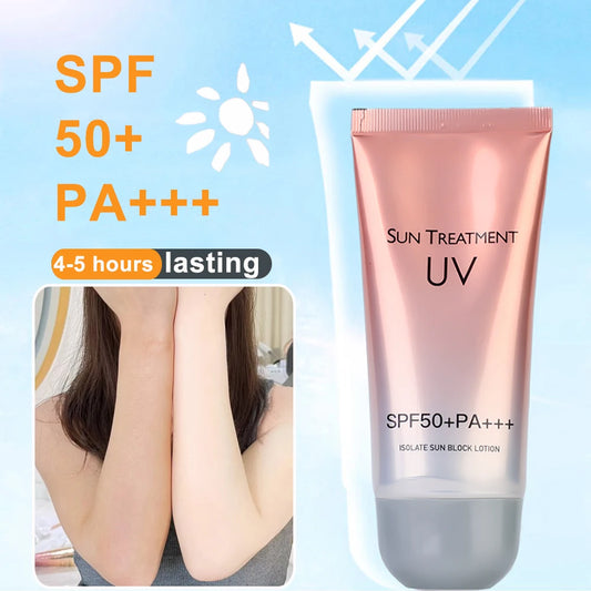 Lasting Sunscreen Cream Protector Facial Sun Block Spf50 Gel Isolation Lotion Cream Bleaching Creams Face Moisturizer Whitening